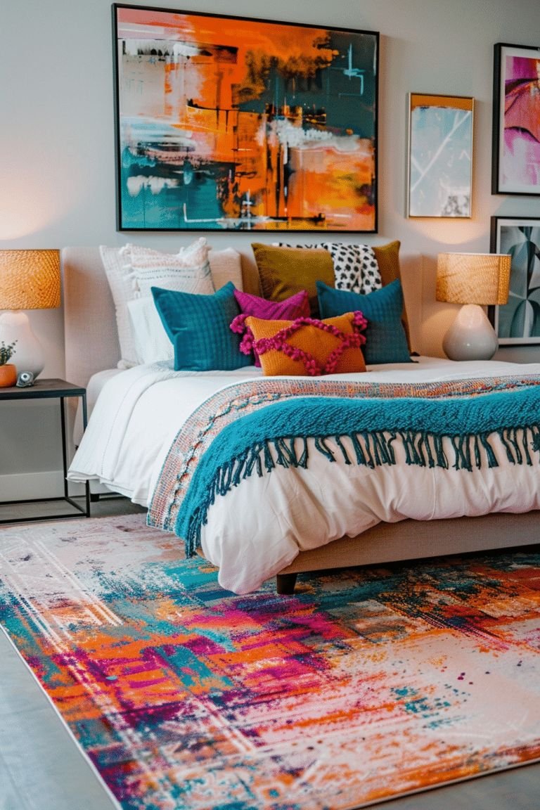 Artistic Theme Guest Room